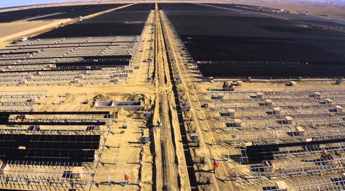 California Company Opens World’s Largest Solar Farm