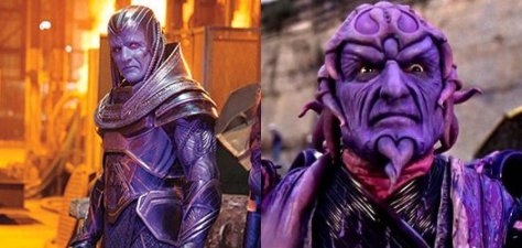 Apocalypse next to Power Rangers villain Ivan Ooze.