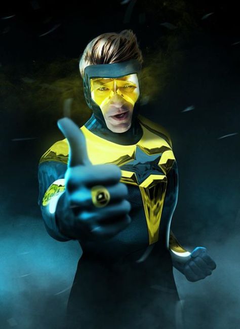 Fillion as Booster Gold