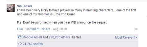 vin disel facebook iron giant