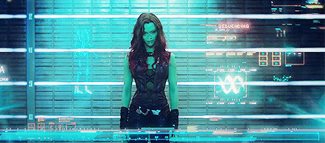 Saldana in Guardians of the Galaxy
