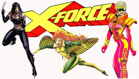 X-23, Syrin, and Boom Boom.