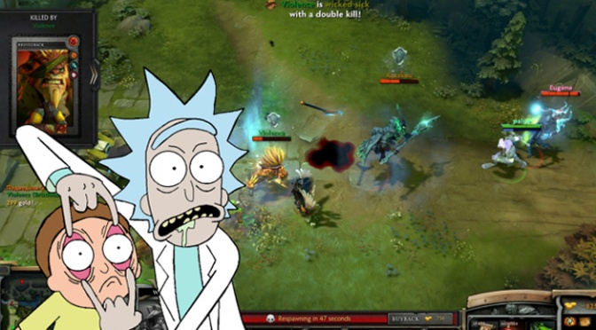 Rick and Morty Star in New Pokemon-Style Game and Dota 2!!!