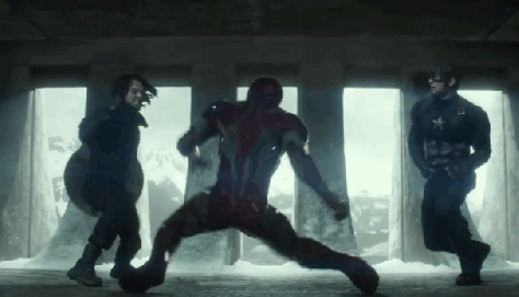 cap v iron man