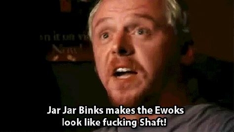 jar jar ewoks simon pegg